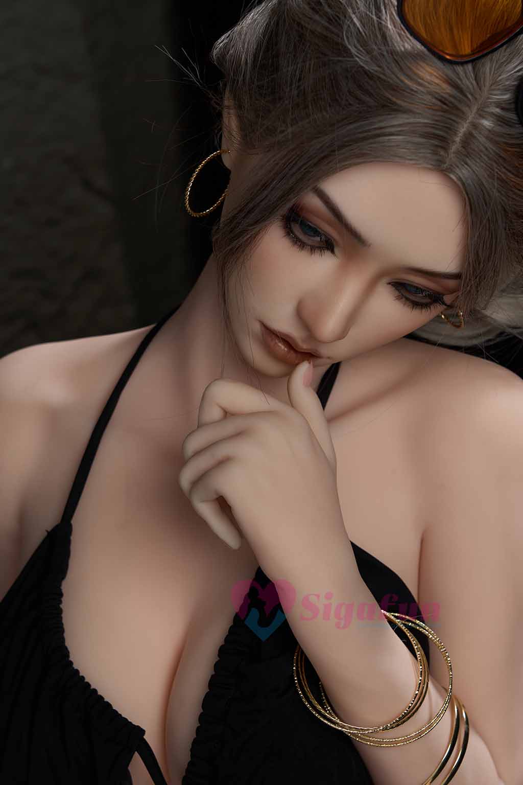 164cm/5'5" F-cup Silicone Head TPE Body Sex Doll-SG Doll(in Stock)-Amy
