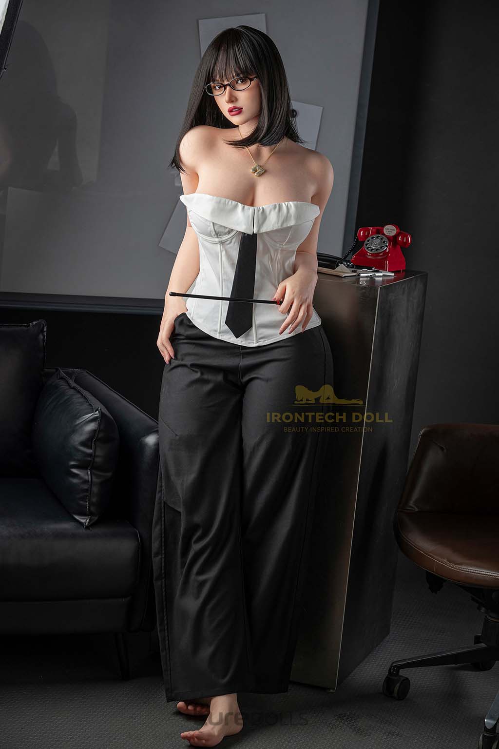 164cm/5'5" F-cup Full Silicone Sex Doll-Irontech Doll(in Stock)-Sue(S1 ROS MAX)