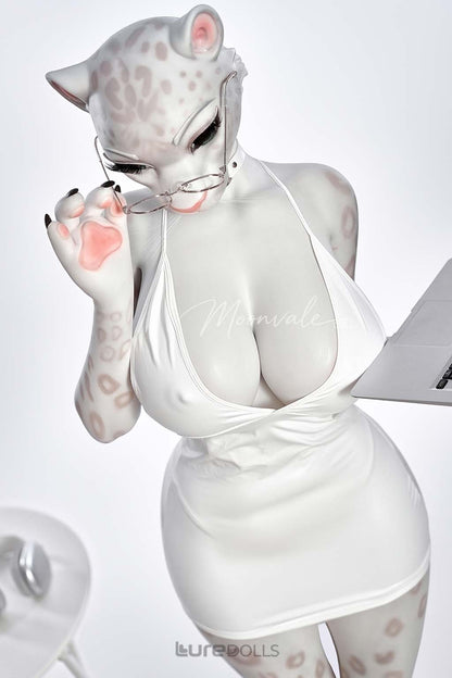 165cm/5'5" D-cup Full Silicone Sex Doll(Movable Jaw Head)SY Doll-Velara White Lepoard