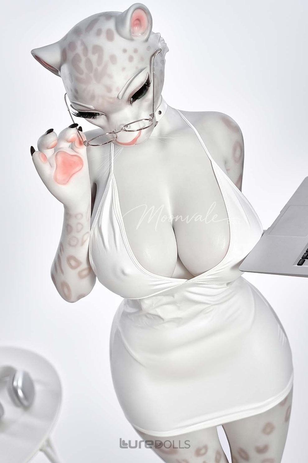 165cm/5'5" D-cup Full Silicone Sex Doll(Movable Jaw Head)SY Doll-Velara White Lepoard