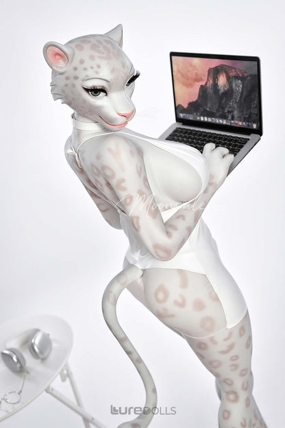165cm/5'5" D-cup Full Silicone Sex Doll(Movable Jaw Head)SY Doll-Velara White Lepoard