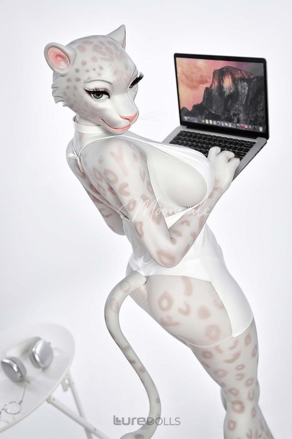 165cm/5'5" D-cup Full Silicone Sex Doll(Movable Jaw Head)SY Doll-Velara White Lepoard