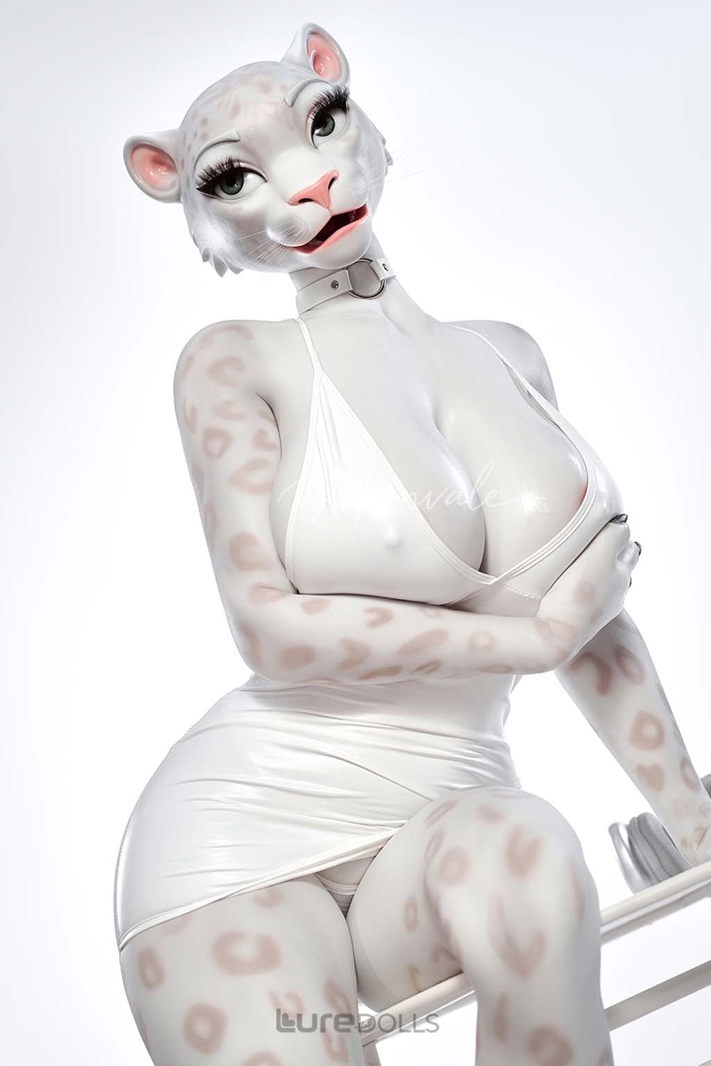 165cm/5'5" D-cup Full Silicone Sex Doll(Movable Jaw Head)SY Doll-Velara White Lepoard