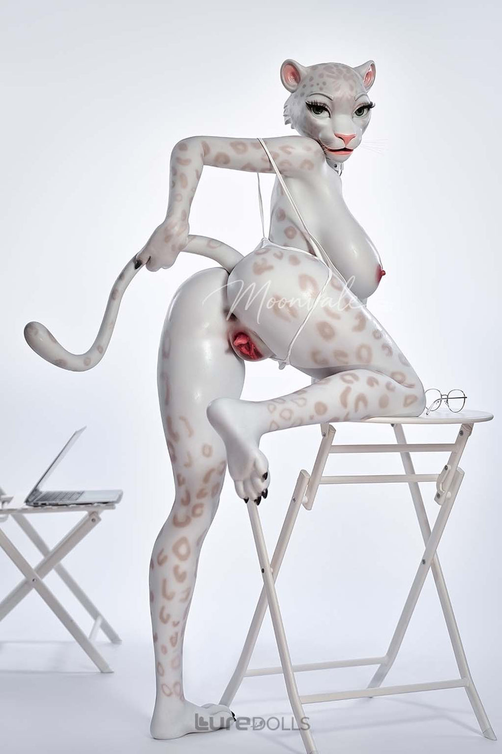 165cm/5'5" D-cup Full Silicone Sex Doll(Movable Jaw Head)SY Doll-Velara White Lepoard
