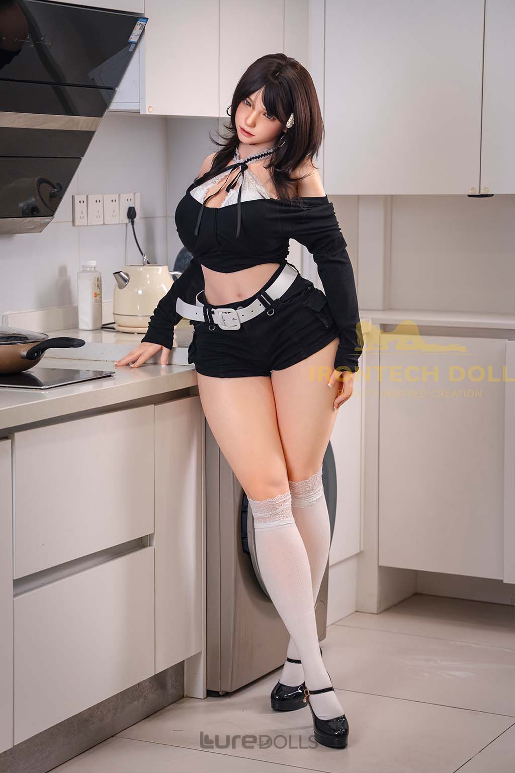 160cm/5'3" F-cup Full Silicone Sex Doll-Irontech Doll(in Stock)-Kitty(S32 ROS MAX)