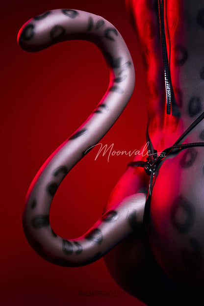 165cm/5'5" D-cup Full Silicone Sex Doll(Movable Jaw Head)SY Doll-Velara Black Lepoard