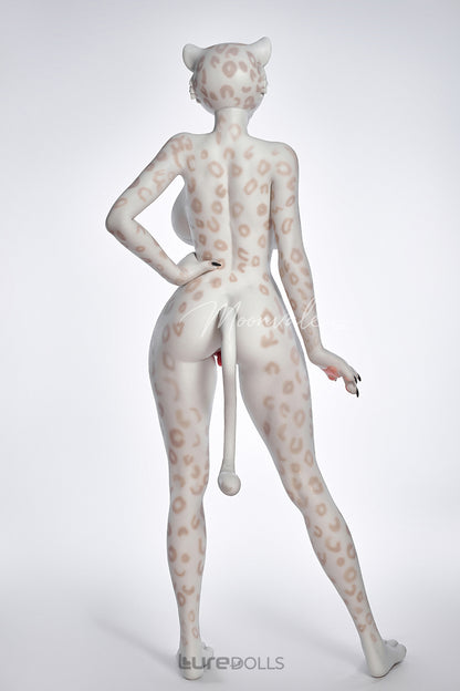165cm/5'5" D-cup Full Silicone Sex Doll(Movable Jaw Head)SY Doll-Velara White Lepoard