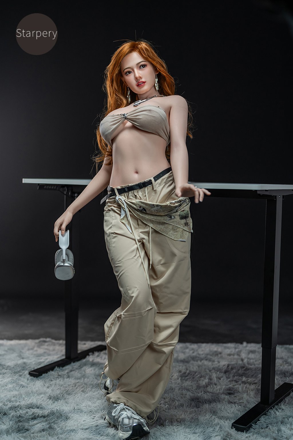 171cm/5'7" D-cup Silicone Head Sex Doll-Starpery Doll(in Stock)
