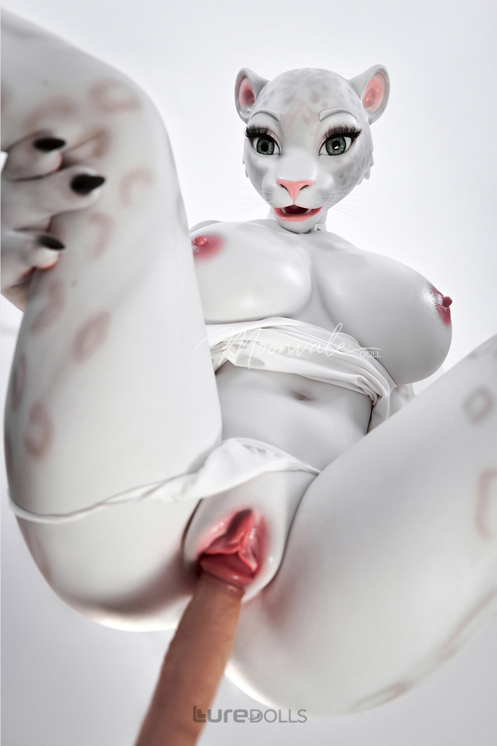 165cm/5'5" D-cup Full Silicone Sex Doll(Movable Jaw Head)SY Doll-Velara White Lepoard