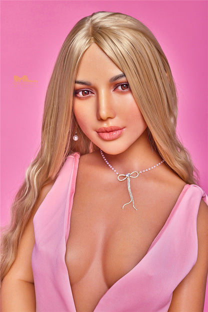 Celine-152cm(4'99")  A-cup Full Silicone Sex Doll Mature Blonde - Irontech Doll