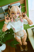 155cm/5'1" B-cup Full Silicone Sex Doll(Removbale Jaw Head)-SY Doll-Lepoard Lily