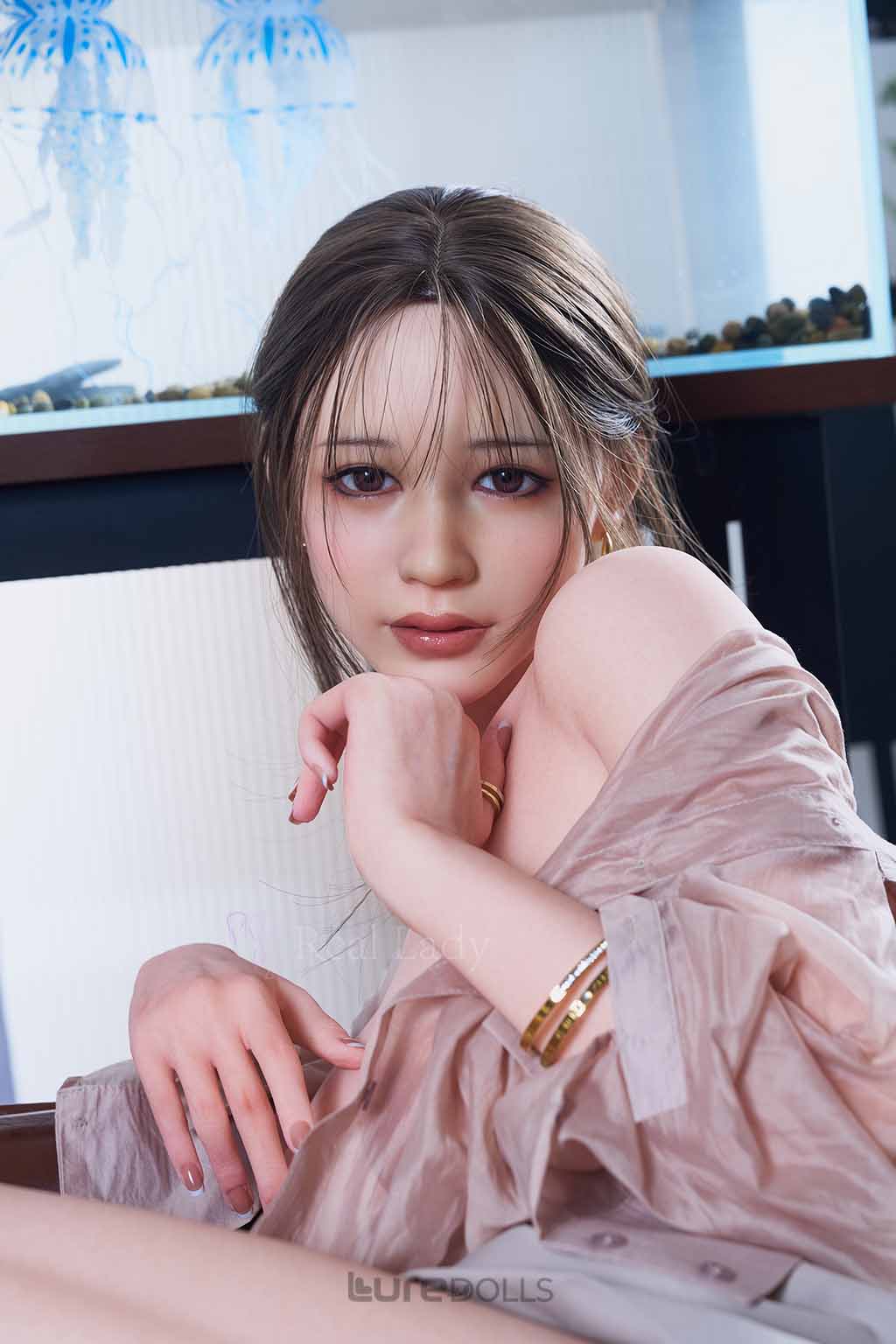 159cm/5'3" F-Cup Full Silicone Natural Night Date Sex Doll-Real Lady Doll-Selina(ROS Max Head R13)