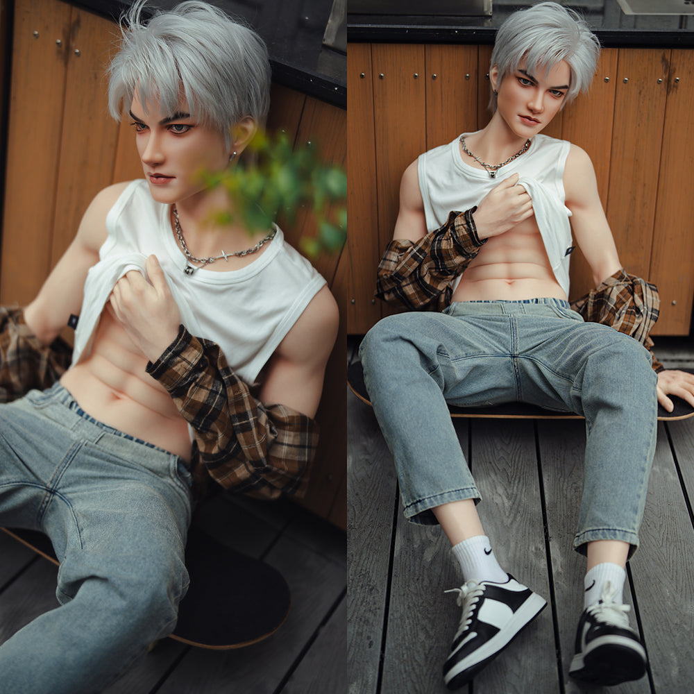 Smith-162cm(5ft24'') Male A Cup Full Silicone Sex Doll - SY Doll