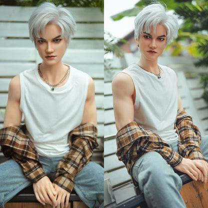 Smith-162cm(5ft24'') Male A Cup Full Silicone Sex Doll - SY Doll