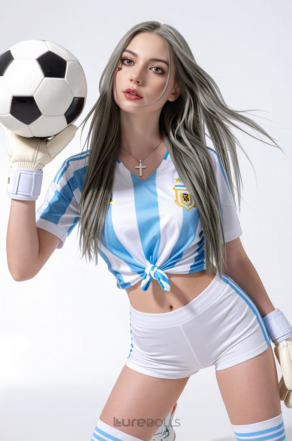 173cm/5'8" C-cup Silicone Head+TPE Body Sex Doll(Movable Jaw Head)-SY Doll-Hebe