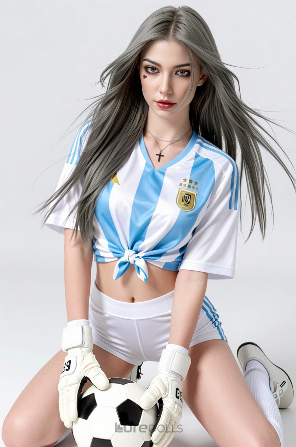 173cm/5'8" C-cup Silicone Head+TPE Body Sex Doll(Movable Jaw Head)-SY Doll-Hebe