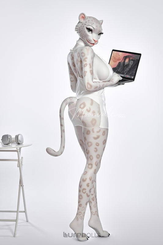165cm/5'5" D-cup Full Silicone Sex Doll(Movable Jaw Head)SY Doll-Velara White Lepoard
