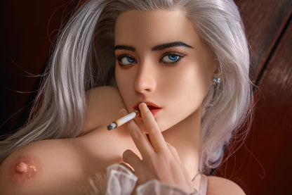 Agnes - 164cm/5'38" D cup Silicone Head+TPE Body Sex Doll(Movable Jaw) - SY Doll