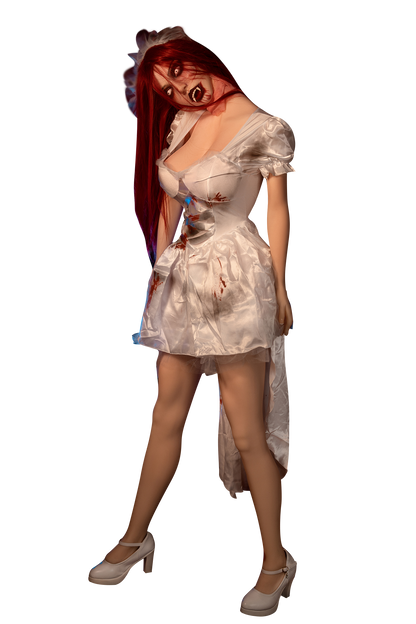 Amanda - 169cm/5'54" E cup Silicone Head+TPE Body Sex Doll(Movable Jaw)  - SY Doll