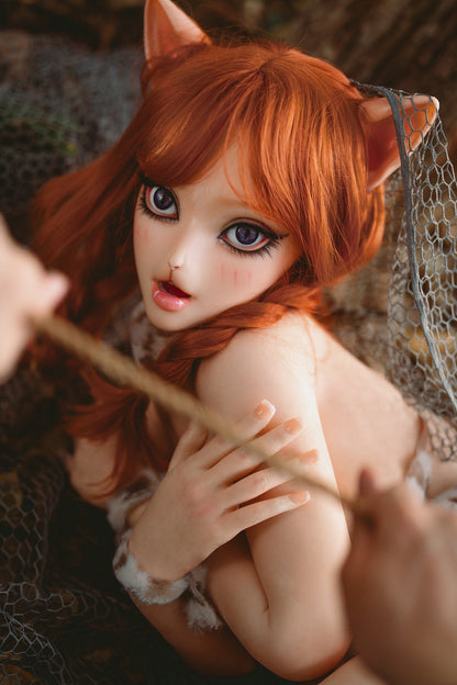 Bertha-140cm/4'59" D cup Full Silicone Sex Doll(Movable Jaw Head)- SY Doll
