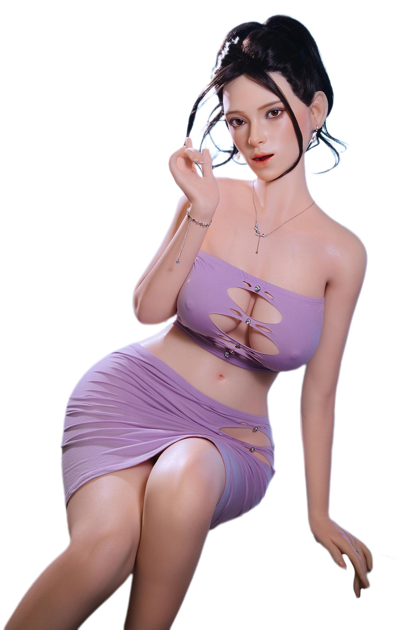 Amy- 166cm/5'44" D cup Full Silicone Sex Doll(Movable Jaw )  - SY Doll