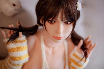 Sophia - 150cm/4'92" A cup Silicone Head+TPE Body - SY Doll Flat Chest