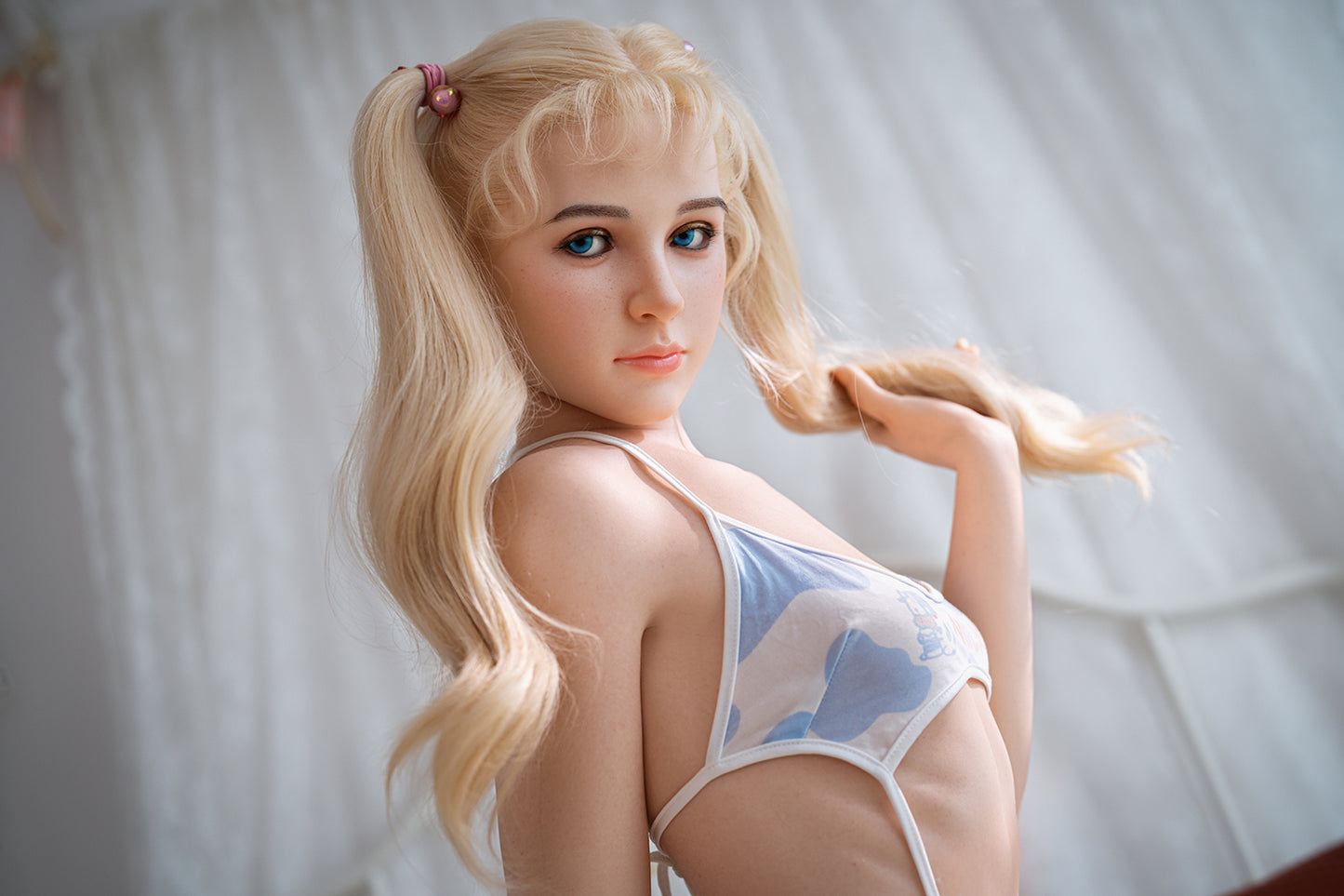 Olive- 150cm/4'92" A cup Full Silicone Sex Doll - SY Doll