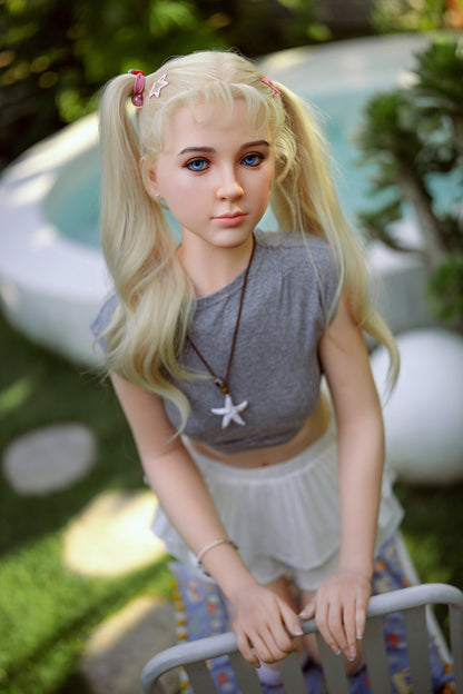 Olive- 150cm/4'92" A cup Full Silicone Sex Doll - SY Doll