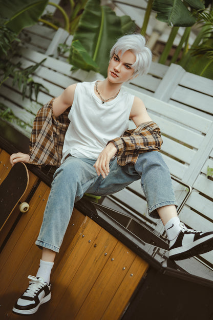 Smith-162cm(5ft24'') Male A Cup Full Silicone Sex Doll - SY Doll