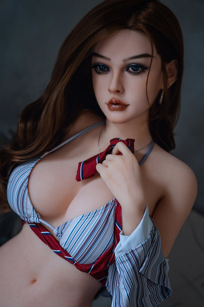 Eileen -  164cm/5'38" D cup Silicone Head+TPE Body Sex Doll (Movable Jaw) - SY Doll