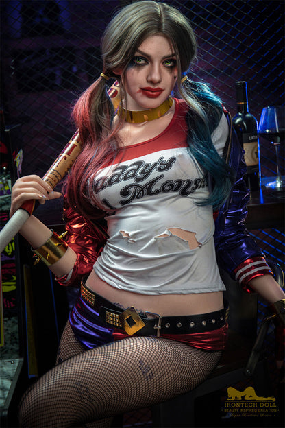 Ivy-166cm(5'45")Minus D-cup Full Silicone Ponytail Cosplay Tattoo Girl Sex Doll  - Irontech Doll
