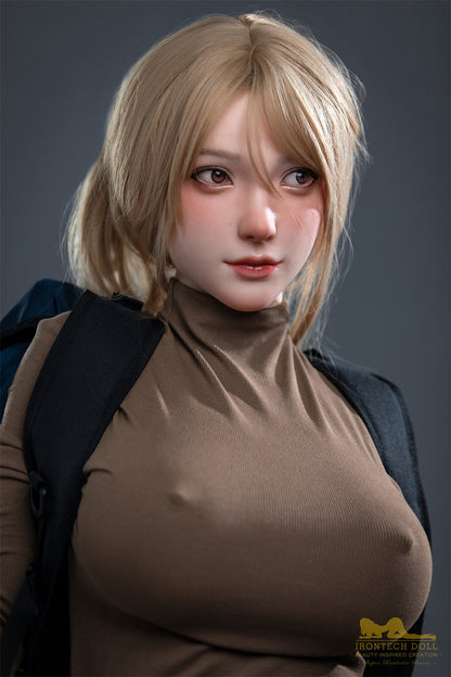 Amy-165cm(5'41")F-cup Full Silicone Mega Breasts Outdorr Hiking Sex Doll in stock- Irontech Doll