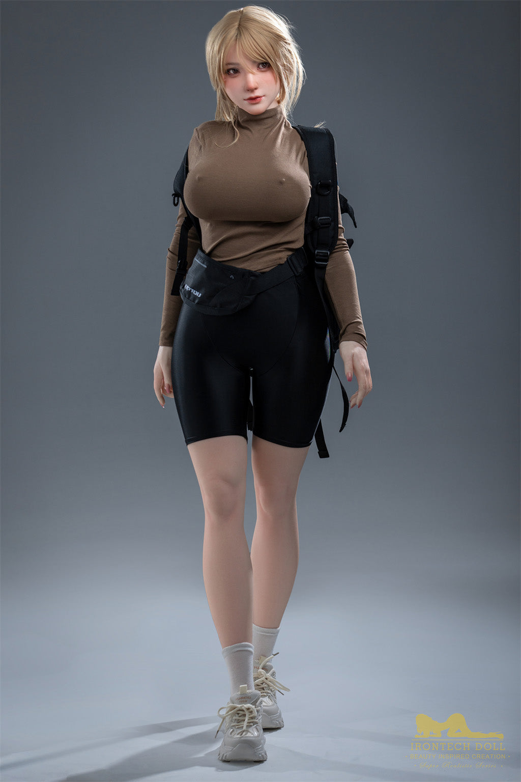 Amy-165cm(5'41")F-cup Full Silicone Mega Breasts Outdorr Hiking Sex Doll in stock- Irontech Doll