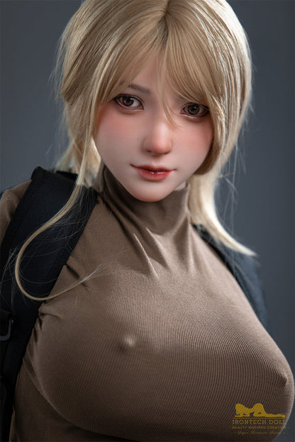 Amy-165cm(5'41")F-cup Full Silicone Mega Breasts Outdorr Hiking Sex Doll in stock- Irontech Doll