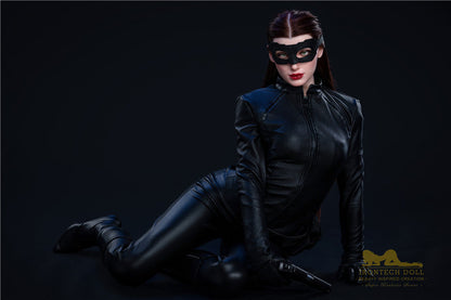 Luna-168cm(5'51")C-cup Full Silicone Red Hair Cosplay Batwoman Sex Doll  - Irontech Doll