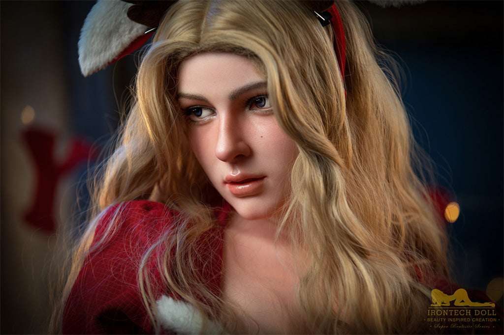 Fenny -164cm(5'38")E-cup Full Silicone Christmas Blonde Sex Doll- Irontech Doll