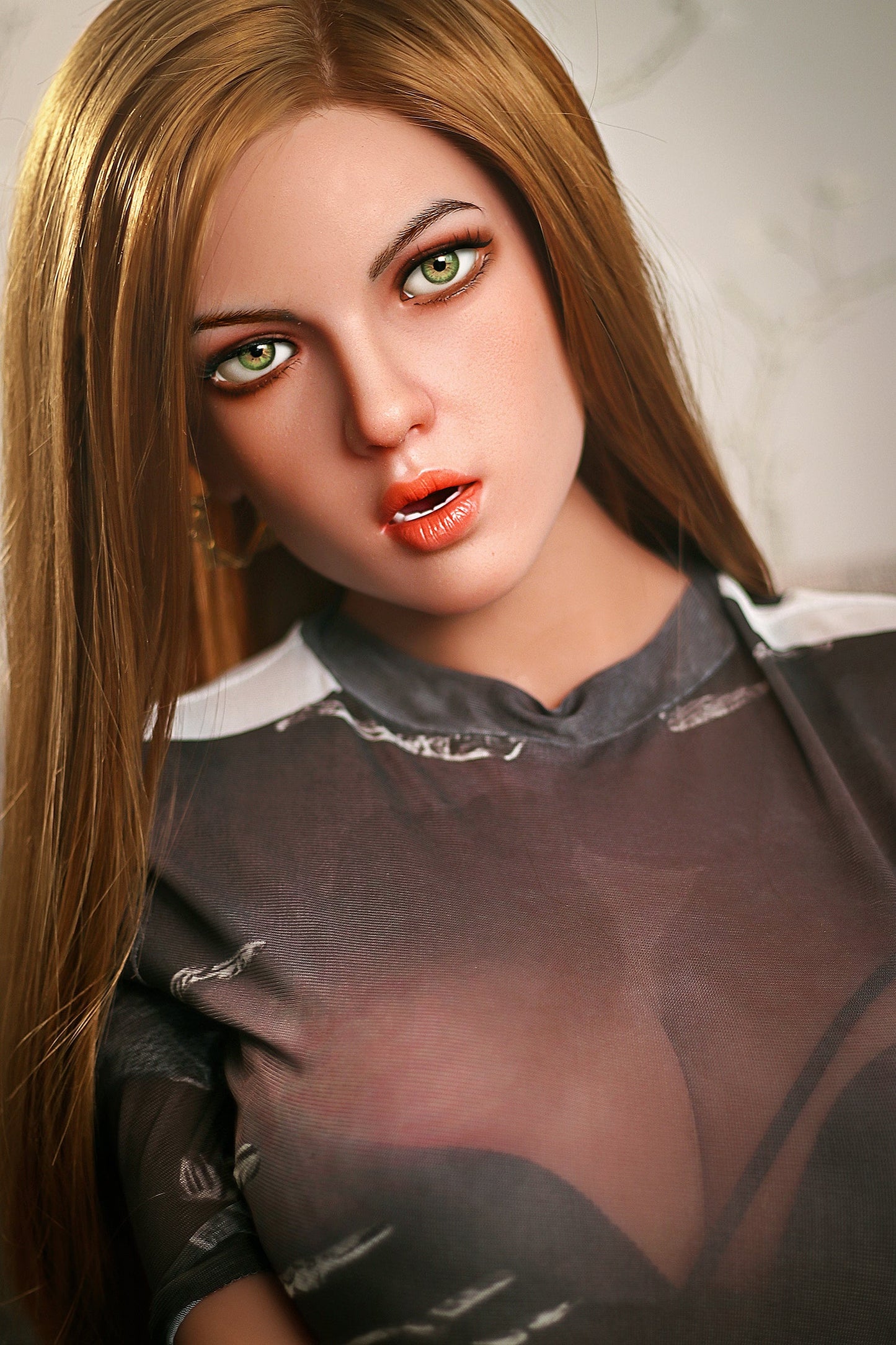 Pearl - 158cm/5'18" D cup Silicone Head+TPE Body Sex Doll(Movable Jaw)    - SY Doll