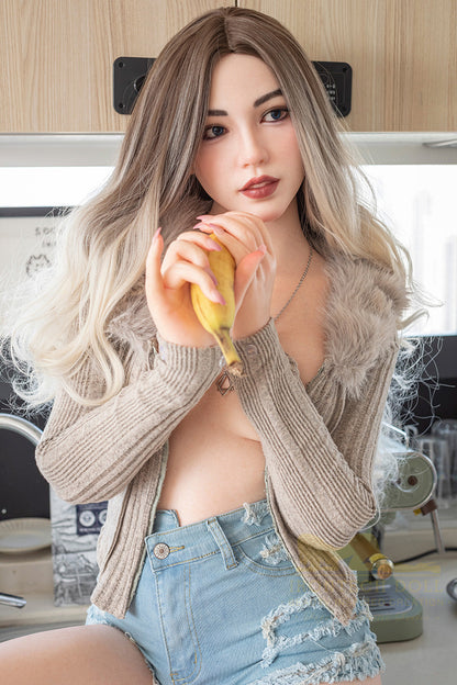 Fanny-162cm Minus(5'31")  B-cup Full Silicone Japanese Curvy Butt Kitchen Sex Doll- Irontech Doll