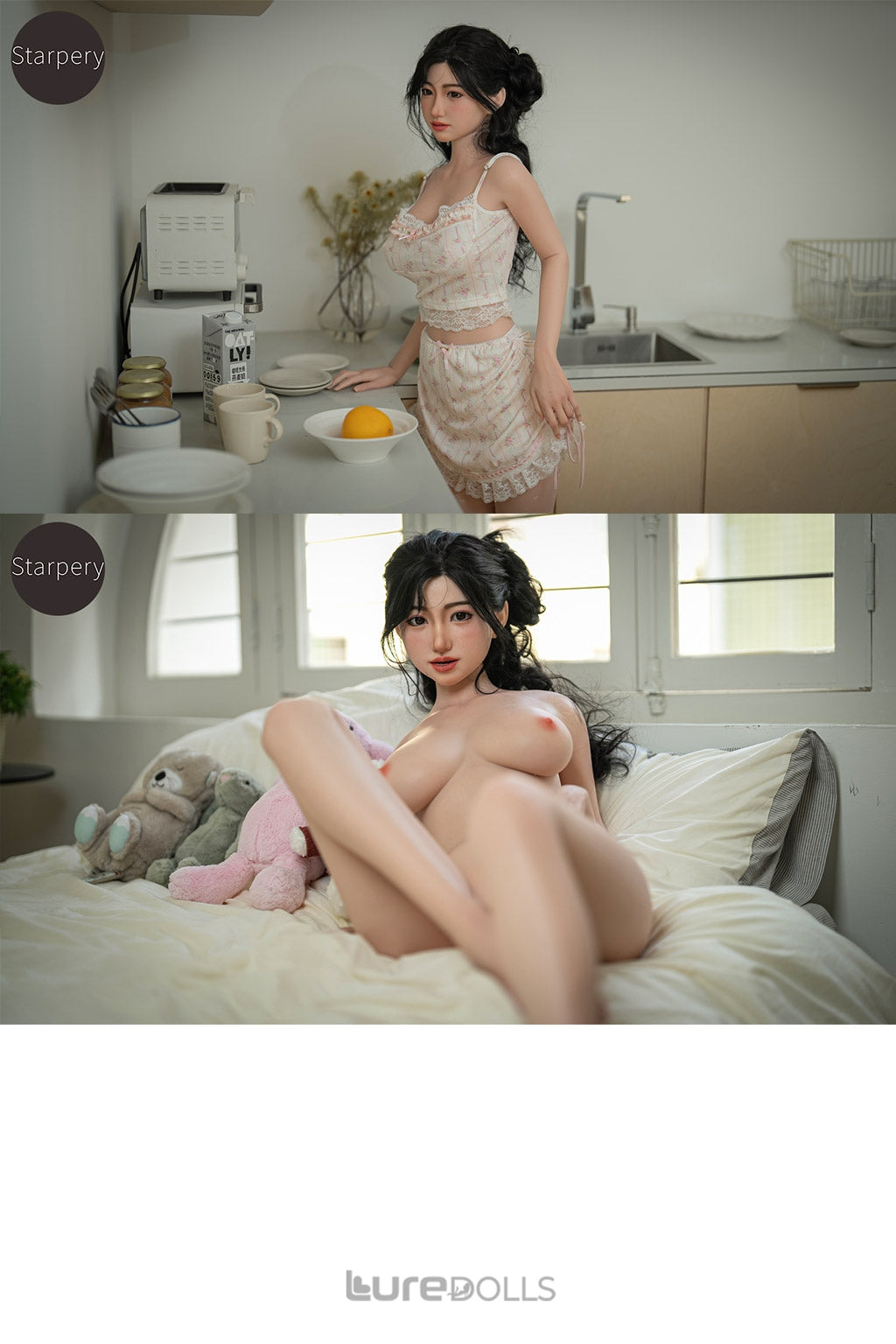 153cm/5'0" E-cup Silicone Head Sex Doll(Movable jaw head)-Starpery Doll