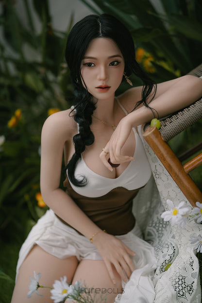 164cm/5'5" D-cup Full Silicone Sex Doll (Movable Jaw Head)-SY Doll