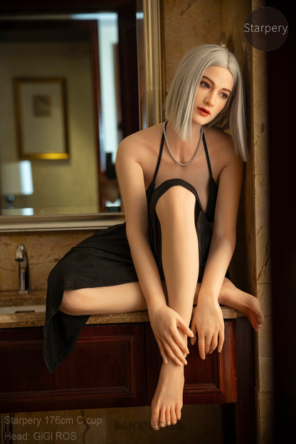 176cm/5'9" C-cup Silicone Head(Movable Jaw Head) Sex Doll-Starpery Doll