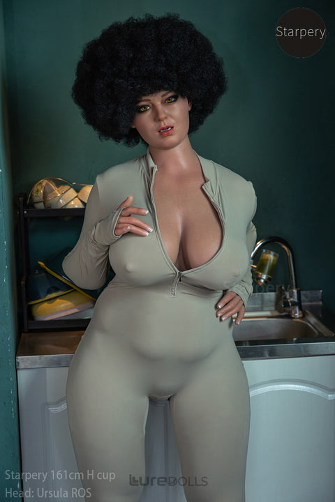 161cm/5'3" H-cup Silicone Head Sex Doll(Movable jaw head)-Starpery Doll