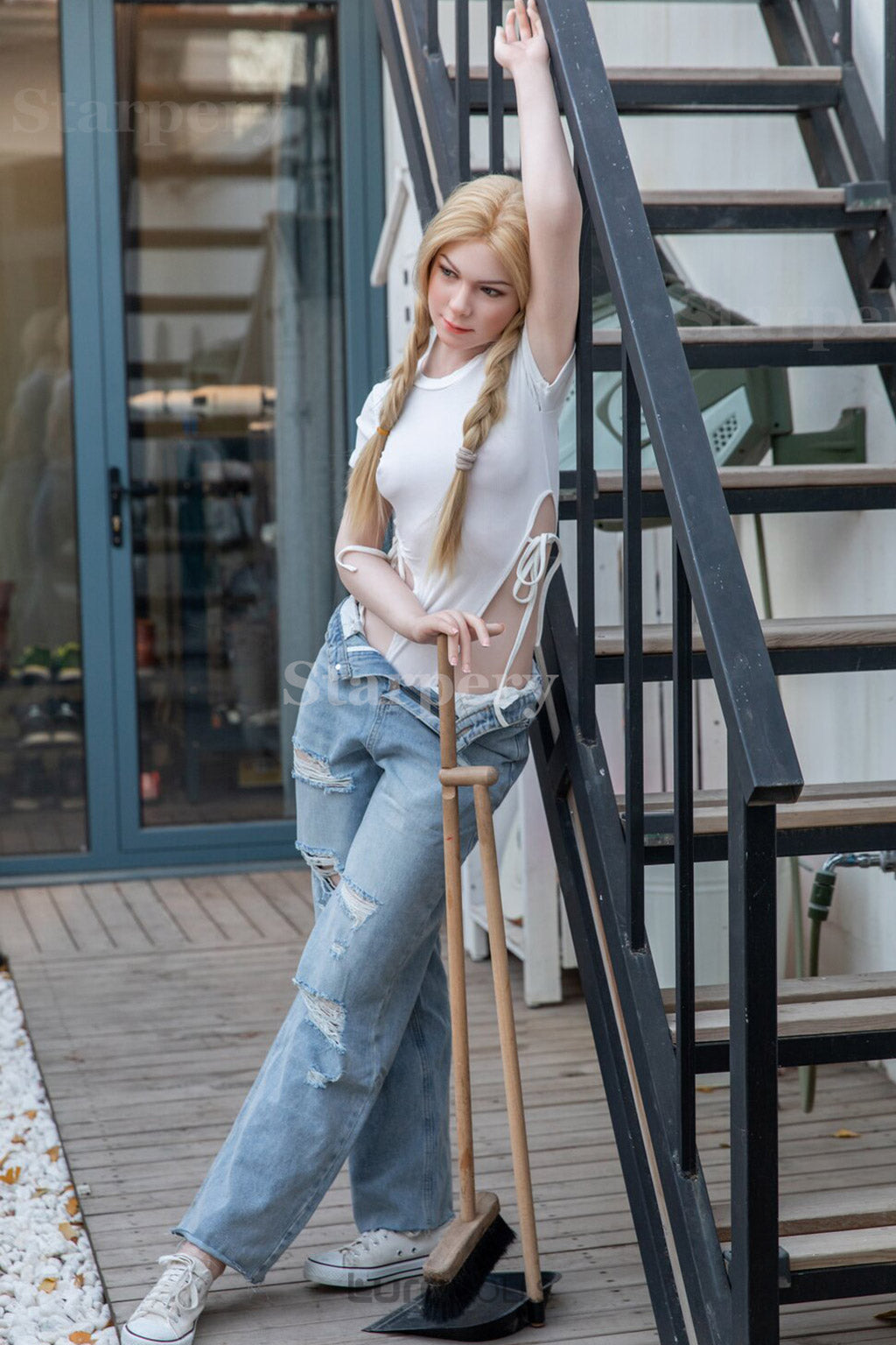 171cm/5'7" A-cup Silicone Head Sex Doll-Starpery Doll