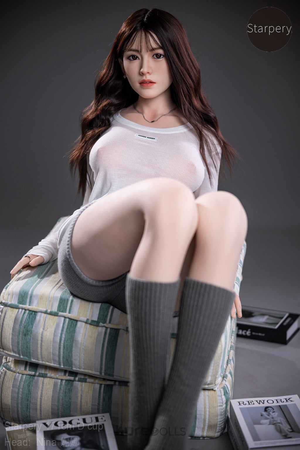 171cm/5'7" D-cup Silicone Head Sex Doll-Starpery Doll