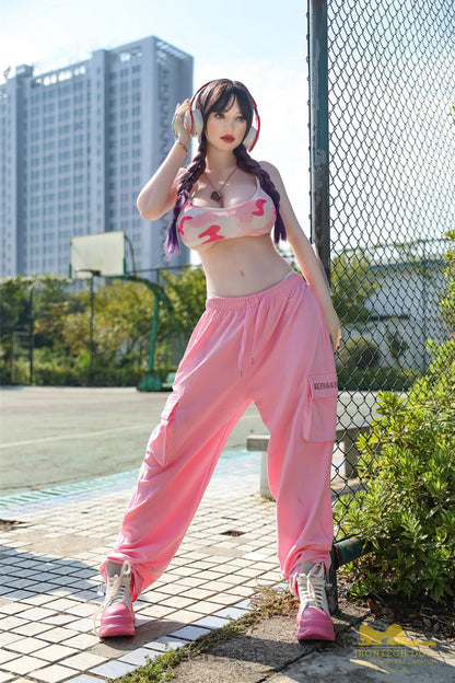 163cm/5'4" F-cup Silicone Head+TPE Body Sex Doll-Irontech Doll