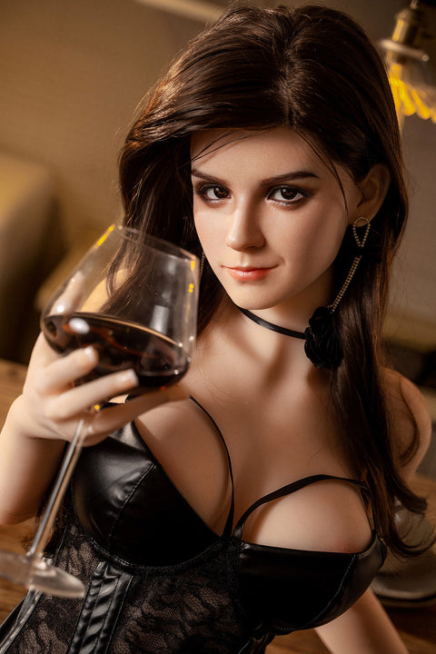 (Advanced Option)-160cm/5'3"C-cup Silicone Head+TPE Body Sex Doll-SY Doll(in Stock)-Tina