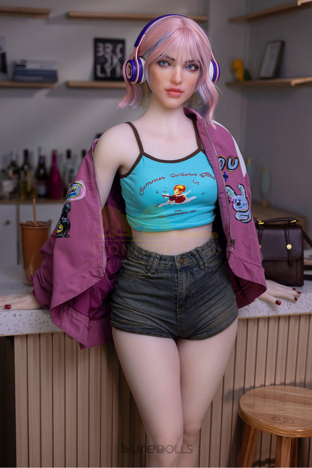 162cm/5'4" D-cup Silicone Head+TPE Body Sex Doll-Irontech Doll