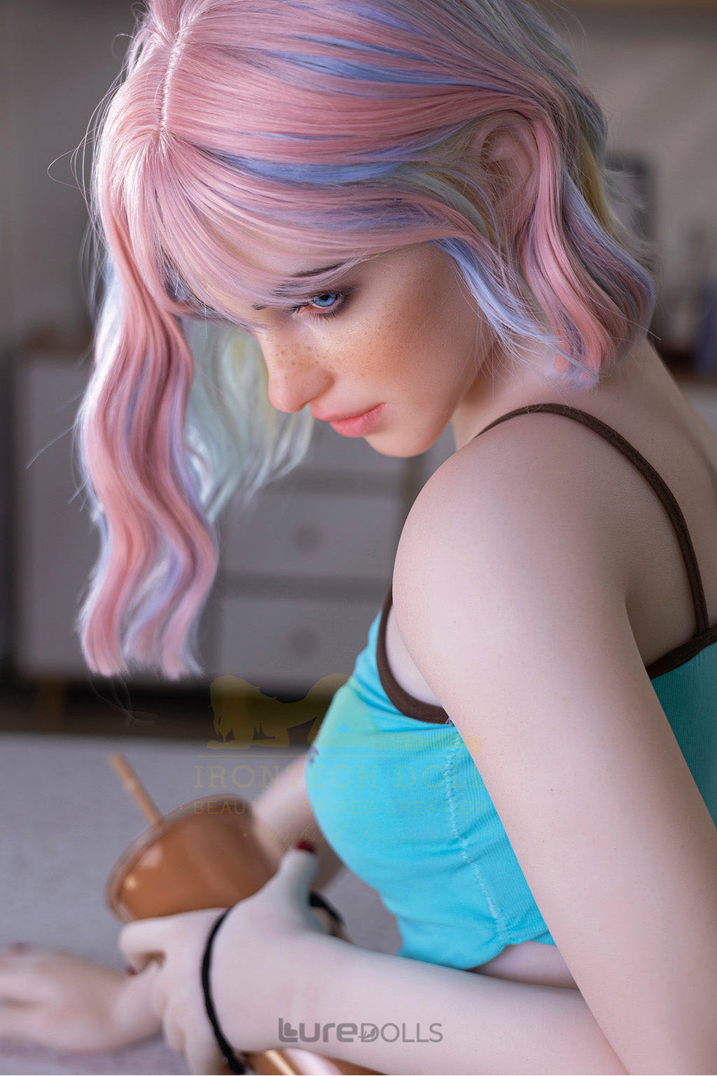 162cm/5'4" D-cup Silicone Head+TPE Body Sex Doll-Irontech Doll