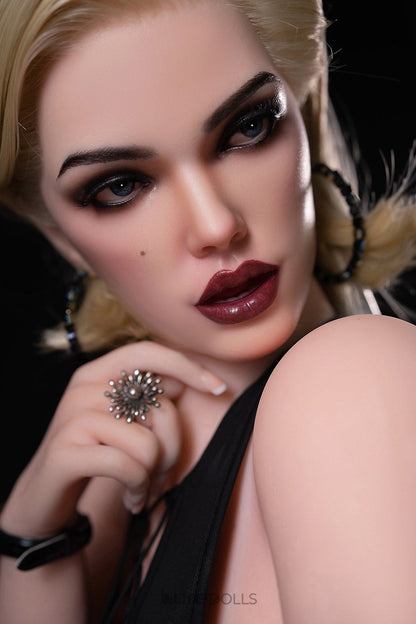 170cm/5'7" D-cup Silicone Head+TPE Body Sex Doll(Movable Jaw Head)-SY Doll