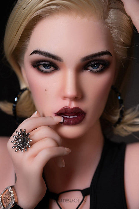 170cm/5'7" D-cup Silicone Head+TPE Body Sex Doll(Movable Jaw Head)-SY Doll-Amelia